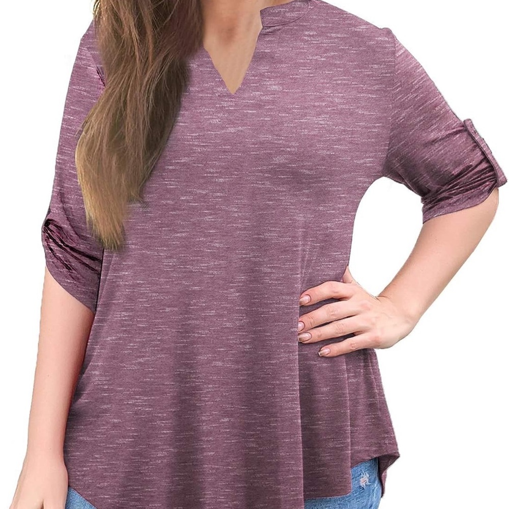 3/4 Roll Sleeve Top